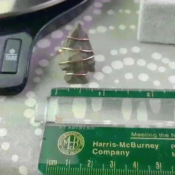 Vintage handmade authentic arrowhead wire ring size 6 - Picture 12 of 15